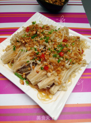 蒜茸粉丝金针菇的做法