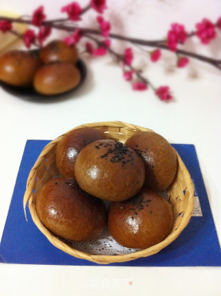 黑芝麻早餐包的做法