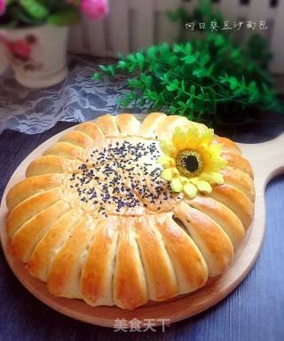 向日葵豆沙面包的做法