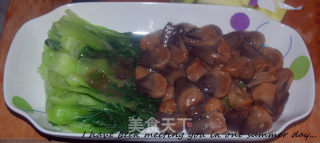 草菇油菜的做法