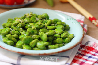 【葱油蚕豆】的做法
