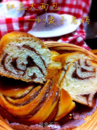 红豆大花包的做法
