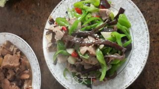 木耳青椒炒肉片的做法