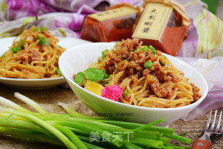 大对虾酱炒面的做法