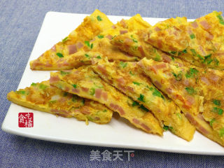 香葱火腿嫩蛋煎 ♥ 香草煎蛋5的做法