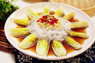 蒜蓉粉丝娃娃菜的做法
