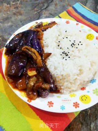 鱼香茄子饭的做法