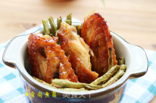 豆角烤鸡中翅的做法