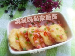 鲜虾饼的做法步骤：2