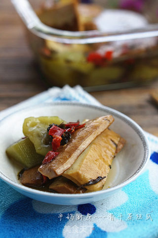 丝瓜蒸豆干的做法