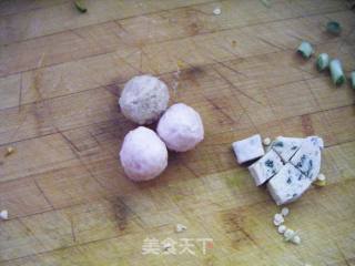 火锅丸子青菜汤的做法步骤：2