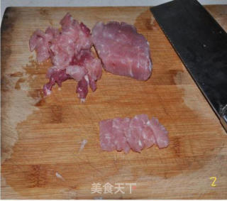 茄子炒肉片的做法步骤：2