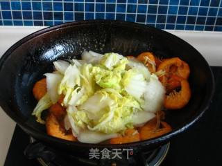 大虾烧白菜的做法步骤：5