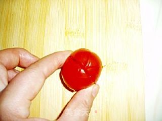 荷花西红柿的做法步骤：2