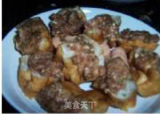 红烧油条酿肉的做法步骤：3
