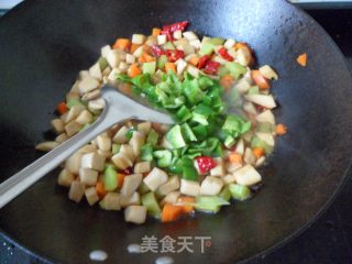 宫保杏鲍菇的做法步骤：3