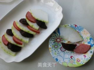 蚝油虾球三鲜蒸的做法步骤：5