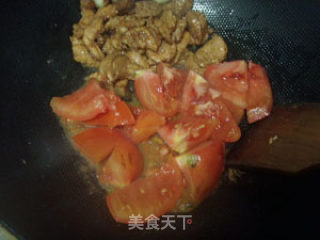 茄汁花菜炒肉片的做法步骤：2