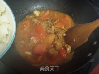 茄汁花菜炒肉片的做法步骤：2