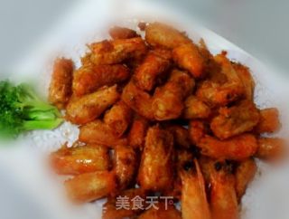 一虾两吃（香辣虾球&椒盐虾头）的做法步骤：4