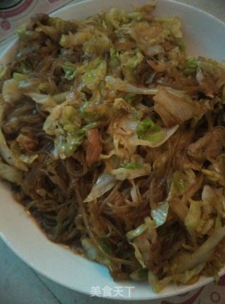 圆白菜粉丝的做法