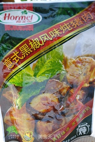 简单：黑椒炖肉配意大利面的做法步骤：2