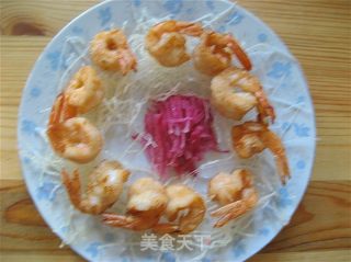 燕窝凤尾虾的做法步骤：5