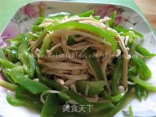 白灼金针菇的做法步骤：7