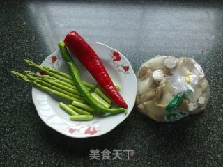 清蒸芦笋猪肚菇（洋葱香）的做法步骤：5