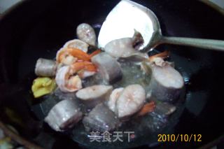 《金钩银杏钓东鲨》家宴红烧类海鲜菜肴的做法步骤：8