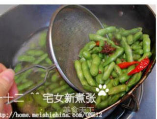 五香水煮毛豆的做法步骤：5