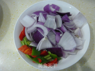 杂菜焖花生素肉的做法步骤：2