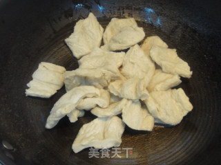 杂菜焖花生素肉的做法步骤：2