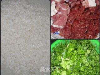 莴苣叶菜饭的做法步骤：2
