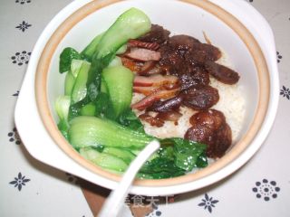 腊味煲仔饭的做法步骤：2