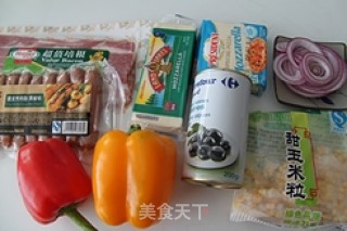培根芝士Pizza的做法步骤：3