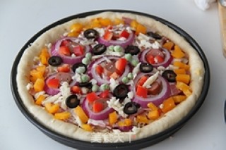 培根芝士Pizza的做法步骤：3