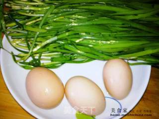 韭菜煎鸡蛋的做法步骤：2