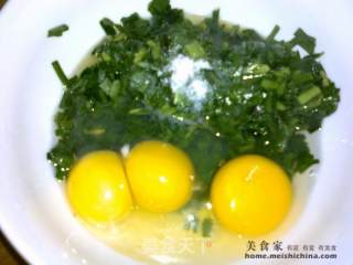 韭菜煎鸡蛋的做法步骤：2