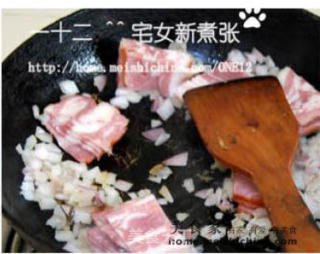 芦笋培根蘑菇意面的做法步骤：4