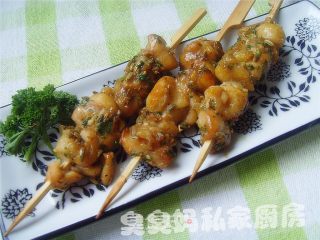 法香鸡肉串的做法步骤：4