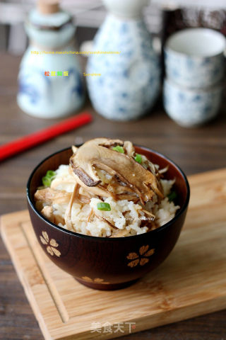 鲜美营养的焖饭-----松茸焖饭的做法