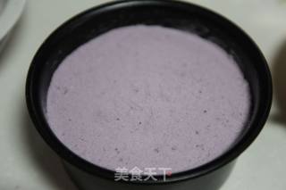 紫薯松糕的做法步骤：2