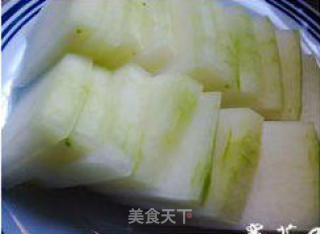 回锅冬瓜的做法步骤：3