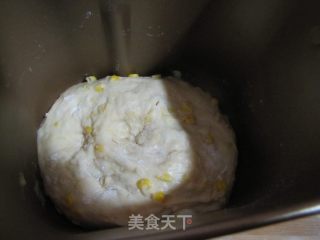 鲜奶玉米面包的做法步骤：2