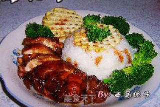照烧鸡腿饭的做法步骤：4