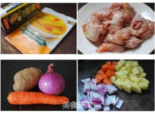 咖喱土豆鸡块的做法步骤：3