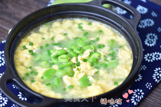 【蚕豆鸡蛋花】的做法