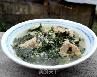 鸡蛋瘦肉艾叶汤的做法
