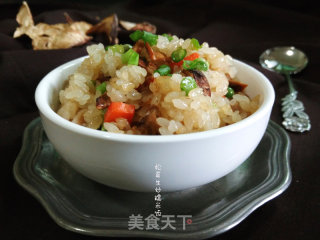 松茸生炒糯米饭